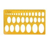 Gabarit de mesure - Ellipse ovale Template Geometry College - Outil de mesure des mathes - Règle de pochoir pour étudiant