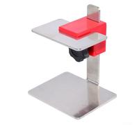 Gabarit de montage de porte d'armoire en acier inoxydable | Niveleur de sol réglable avec base antidérapante et bouton fleur de prunier | pour cadre de façade