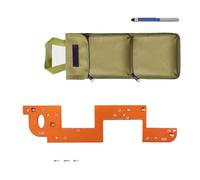 Gabarit de moulage efficace en aluminium pour des rainures de poignée d'armoire esthétiques sûres, modifications précises des meubles, outil en alliage d'aluminium