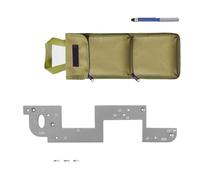 Gabarit de moulage efficace en aluminium pour des rainures de poignée d'armoire esthétiques sûres, modifications précises de meubles