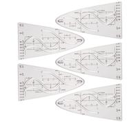 Gabarit de parabole - Règle auxiliaire mathématique parabolique pour designers, école, bureau, géométrie