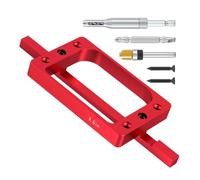 Gabarit de paumelle de porte 89 mm inoxydable robuste universel précis | kit de gabarit de défonceuse pour paumelles de porte atelier garage maison construction menuiserie rénovation