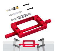 Gabarit de paumelle de porte 89 mm inoxydable robuste universel précis | Outil à mortaiser charnières sur montant à défonceuse Atelier maison garage construction rénovation menuiserie