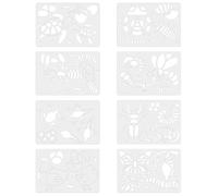 Gabarit de Peinture Creux Modèle Cycle de Vie pour Garçon Fille, Éducatif | PET Flexible, Aide Pédagogique pour Papier et Entraînement, Activités Maison et Tableau Scolaire