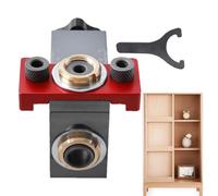 Gabarit de perçage à trous droits, gabarit pour le travail du bois,Guide de perçage réglable Jig Block - Guide de perçage professionnel Accessoires pour outils électriques Jigs travail du bois