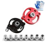 Gabarit de perçage auto-centrant, guide de perceuse de précision pour des joints de menuiserie parfaits, gabarit portatif, joints de menuiserie parfaits pour la construction d'étagères (Rouge+Noir)