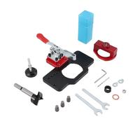 Gabarit de perçage de charnière 35 mm pour le travail du bois, armoire, panneau de porte, guide de forage, localisateur de poinçon, ouvre-trou en alliage d'aluminium