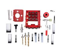 Gabarit de perçage de charnière, guide de perçage de porte d'armoire, localisateur de positionneur, marge d'ouverture réglable, outil de travail du bois en alliage d'aluminium