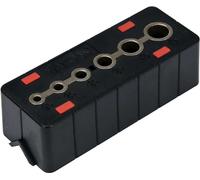 Gabarit de perçage de précision Guide de perçage DrillBlock - Angle droit avec 6 tailles de douilles Ø 4-12 mm