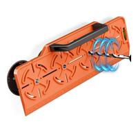 Gabarit de perçage de prise - Longueur totale de 30 cm (1 pièce) Outil de règle de prise murale ABS haute résistance avec niveau à bulle | Instructions de marquage multifonctionnelles, jauge