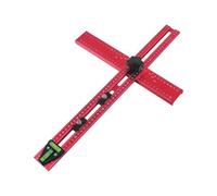 Gabarit de perçage de trous d'armoire - Règle de mesure en métal, outil de guidage de marquage de poinçon, assistant de montage précis de meubles | Gabarit en aluminium réglable pour les tâches de mon