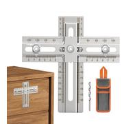 Gabarit De Perçage Des Poignées De Meuble - Outil Pratique Pour Repérage De Trous En Acier Inoxydable - Guide De Perçage Des Poignées Et Boutons - Pour Menuisiers Adultes Débutants Amateurs Familles A