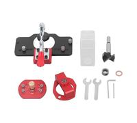 Gabarit De Perçage Pour Charnière Cachée 35mm, Alliage D'aluminium Ajustable, Positionneur De Trou Pour Portes D'armoire - Structure Métallique Durable, Précision De Perçage,