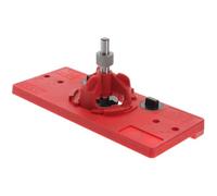 Gabarit de Perçage pour Charnière Invisible 35mm, Rouge | Positionnement Précis, Guidage Fiable du Foret, pour Portes D’armoire et Fabrication de Meubles