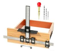 Gabarit de perçage pour poignées de meubles - Alignement précis pour le | Point de grain intégré, centrage précis, pas d'erreur de mesure, pour toutes les poignées standard