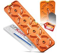 Gabarit de perçage pour prise de courant, boîte d'interrupteur, boîte à cloison creuse, 71 mm, espacement de 71 mm, niveau à bulle pour installation électrique dans les constructions brutes et les cloisons sèches MaKoen MaKoen