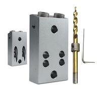 Gabarit de perçage pour trous de perçage droits, accessoires stables en métal, outils et équipements pour le travail du bois, pour la menuiserie, la construction de meubles, l'atelier, les , les