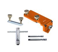 Gabarit de perçage profilé en aluminium | Assistant de taraudage avec positionnement précis du matériel de garde-corps pour la construction, l'installation de meubles