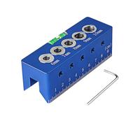 Gabarit de perçage robuste 6/7/8/9/10 mm pour artisans professionnels et tâches de travail du bois, guide compact pour établis