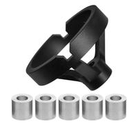 Gabarit de Perçage Rond pour Bois, Guide Vertical en Aluminium | Bagues 6 à 10mm, Alignement Précis des Assemblages, pour Atelier D’ébénisterie et Panneaux