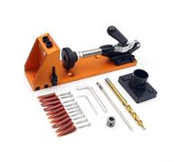 Gabarit de poche pour le travail du bois avec cadre en aluminium et support de serrage à levier multi-épaisseurs