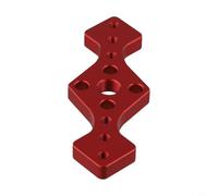 Gabarit de poche pour le travail du bois avec pieds réglables et bagues de guidage de perçage 6/8/10 mm pour un alignement précis des trous droits - Localisation de cheville en alliage d'aluminium