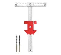 Gabarit de poignée d'armoire multifonctionnel amovible réglable | Guide de perçage du bois Outil de traçage pour menuisier, boutons avant, tirettes, tiroirs, ateliers