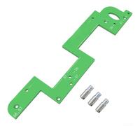 Gabarit de poignée d'armoire, outil de coupe de bord, rainurage pour le travail du bois, alliage d'aluminium incurvé avec guide de positionnement, fabrication de meubles à faire soi-même (vert)