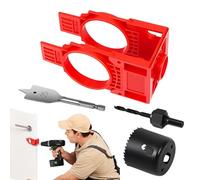 Gabarit de Porte pour Charnières - Kit d'Installation de Poignée de Porte | Accessoires Pour Outils Électriques, Gabarits De Mesure Pour Portes, Fenêtres, Placards, Intérieur Et Voiture