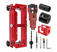 Gabarit de Pose de Charnière Outil de Montage de Gâche Précis et Réglable | Gabarit de Mortaise de Charniere pour Garage Appartement Placard Industriel Positionnement