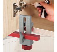 Gabarit de positionnement de porte d'armoire en alliage d'aluminium bois et aluminium Caractéristiques gabarit de montage avec support ampClamp Portes d'extension vers le bas (A)