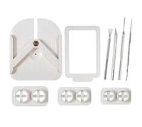 Gabarit de positionnement de trou de boucle d'oreille en silicone pour boucles d'oreilles et petits bijoux travail oreille étudiant localisateur de trou