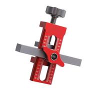Gabarit de positionnement précis pour porte d'armoire - Longueur réglable de 0 à 55 mm - Pour une installation sans couture de porte en alliage d'aluminium