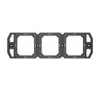 Gabarit de prise d'interrupteur de type 86 pour rainurage de planches en bois, gabarit épais de 5,7 mm en alliage d'aluminium avec trous de positionnement pour des installations électriques précises