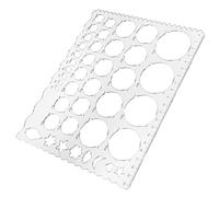 Gabarit de Quilling Rond 33 Trous en Plastique, Règle Réutilisable
