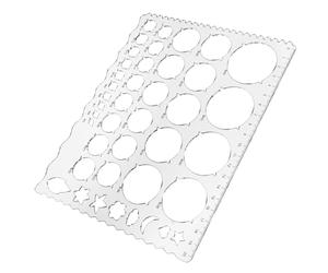 Gabarit de Quilling Rond 33 Trous en Plastique, Règle Réutilisable
