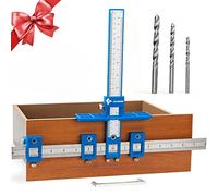 Gabarit de quincaillerie d'armoire, guide de perçage de poinçon, guide de perçage du bois pour l'installation de poignées et boutons sur les portes et les tiroirs, outil de gabarit d'armoire pour