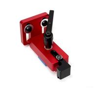 Gabarit de rail à onglet en alliage d'aluminium pour rails biseautés de 30/45/75 mm, limiteurs de butée de scie à table avec bloc d'arrêt de verrouillage, positionneurs de fente coulissante (F45 rouge