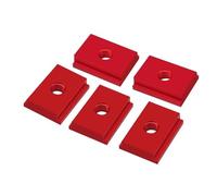 Gabarit de rail d'onglet professionnel à rainure en T, en alliage d'aluminium rouge, 300/400/500 mm, fixation à vis for rail en T, for le travail du bois, 1 pièce (400 mm)(M6)