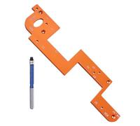 Gabarit de rainurage avec poignée intégrée pour garde-robe, outil invisible, poignée auxiliaire, travail du bois, outil rond, gabarit de rainurage, outil de moule pour placard auxiliaire