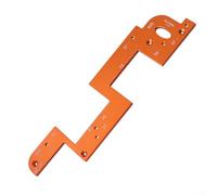 Gabarit de rainurage avec poignée intégrée pour porte d'armoire, gabarit de rainurage en alliage d'aluminium pour placard de cuisine installation sans poignée