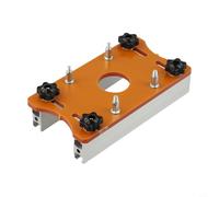 Gabarit de rainurage de base de toupie en bois de 5,1 cm, défonceuse pour support de guide de bord pour débroussailleuse de 65 mm, outil de mortaisage de charnière de porte d'armoire pour chanfreinage