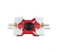 Gabarit de rainurage en alliage d'aluminium, pour perçage de luminaire avec échelle bidirectionnelle pour poignées tatami, tiroirs, armoires, kit d'outils de serrage stable