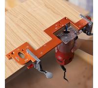 Gabarit de rainurage pour poignée d'armoire en alliage d'aluminium pour rainurage invisible - Outil de rainurage pour panneaux de porte d'armoire, de cuisine et de placard (A)