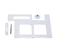 Gabarit de rainure multifonctionnel en matériau PC, outil de poignée invisible intégré, modèles de positionnement de rainure de douille pour armoire, porte d'armoire