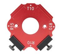 Gabarit de rayon d'angle arrondi pour table de toupie à bois, outil de coupe d'arc pour planche de bois, alliage d'aluminium antirouille R10 T10 R15 pour projets de menuiserie de