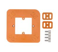 Gabarit de rayon d'angle rond pour le travail du bois, gabarit de routeur universel R10 R15 R20 R25, outil de coupe d'arc de planche de bois pour menuisiers et artisans