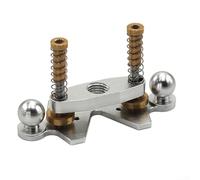 Gabarit de reliure de guitare en métal pour travaux d'incrustation - Guide de fente de précision pour trou sonore et rosettes (C)