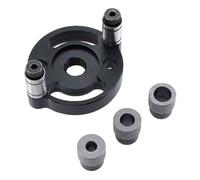 Gabarit de repérage de trou droit pour le travail du bois, outil de perçage vertical en alliage d'aluminium avec manchons de 6/8/10 mm pour perforation de bord, max 46 mm