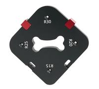 Gabarit de routeur de gabarit de radio, gabarit de rayon de coin de menuiserie - Pochoirs de gabarit de rayon en alliage d'aluminium | Pochoirs de menuiserie pour fraiser les coins